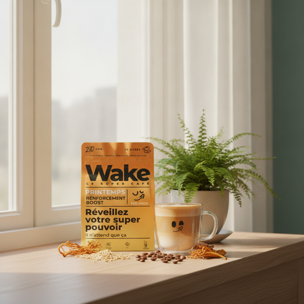 Tasse de café adaptogène Wake, aide à gérer le stress