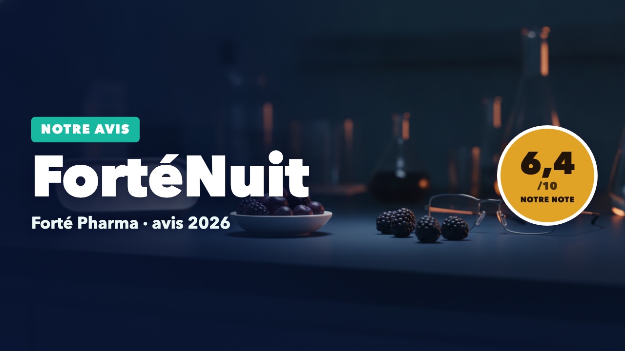 Gommes mûre-myrtille et réveil sur fond marine, notre avis sur FortéNuit Gummies, note 6,4/10